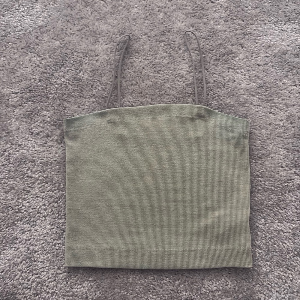 american eagle light green tank